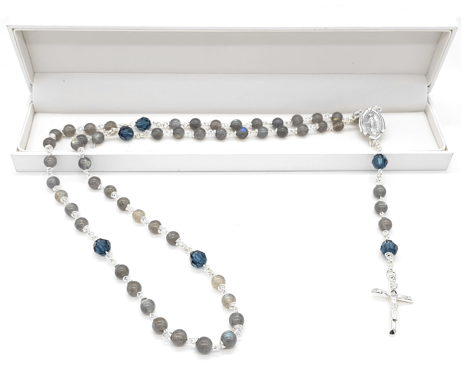 Labradorite Gemstone Rosary Beads