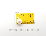 Natural White Pearl earrings 15mm hooks - AAA Grade