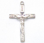White CRYSTAL Pearl & Pink Cultured Pearl Rosary Beads - Traditional Crucifix