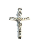 NEW! White Crystal Pearl & Pink Cultured Pearl Rosary Beads - Traditional Crucifix