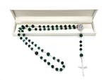 NEW! - Blue Spot Jasper Gemstone Rosary Beads