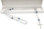 Moonstone Gemstone rosary beads - ONE SET ONLY! - Copy