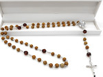 Woodlace stone Gemstone rosary beads