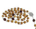 Woodlace stone Gemstone rosary beads