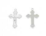 White CRYSTAL Pearl & Pink Cultured Pearl Rosary Beads - Contemporary Crucifix - Copy