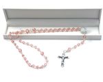 Vintage Rose Austrian Crystal Rosary Beads